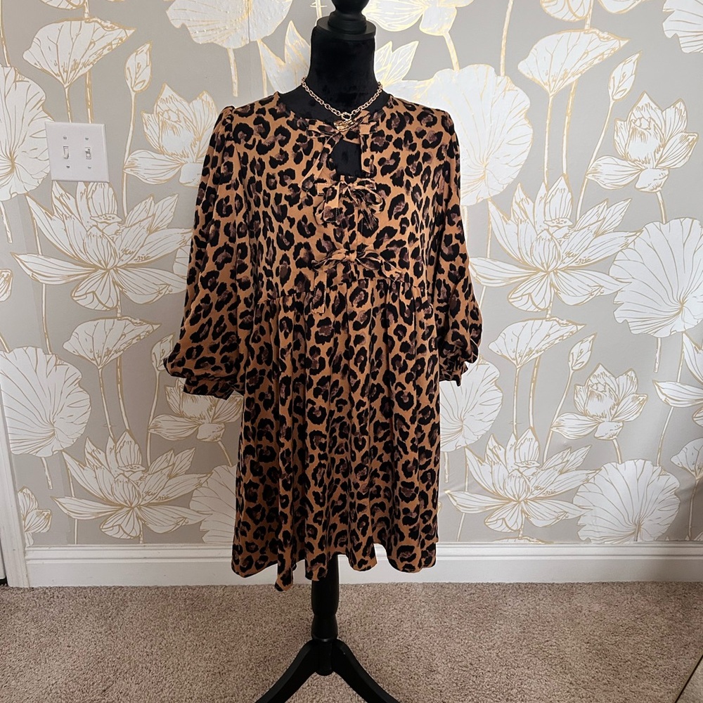 Leopard Print Women's Dress